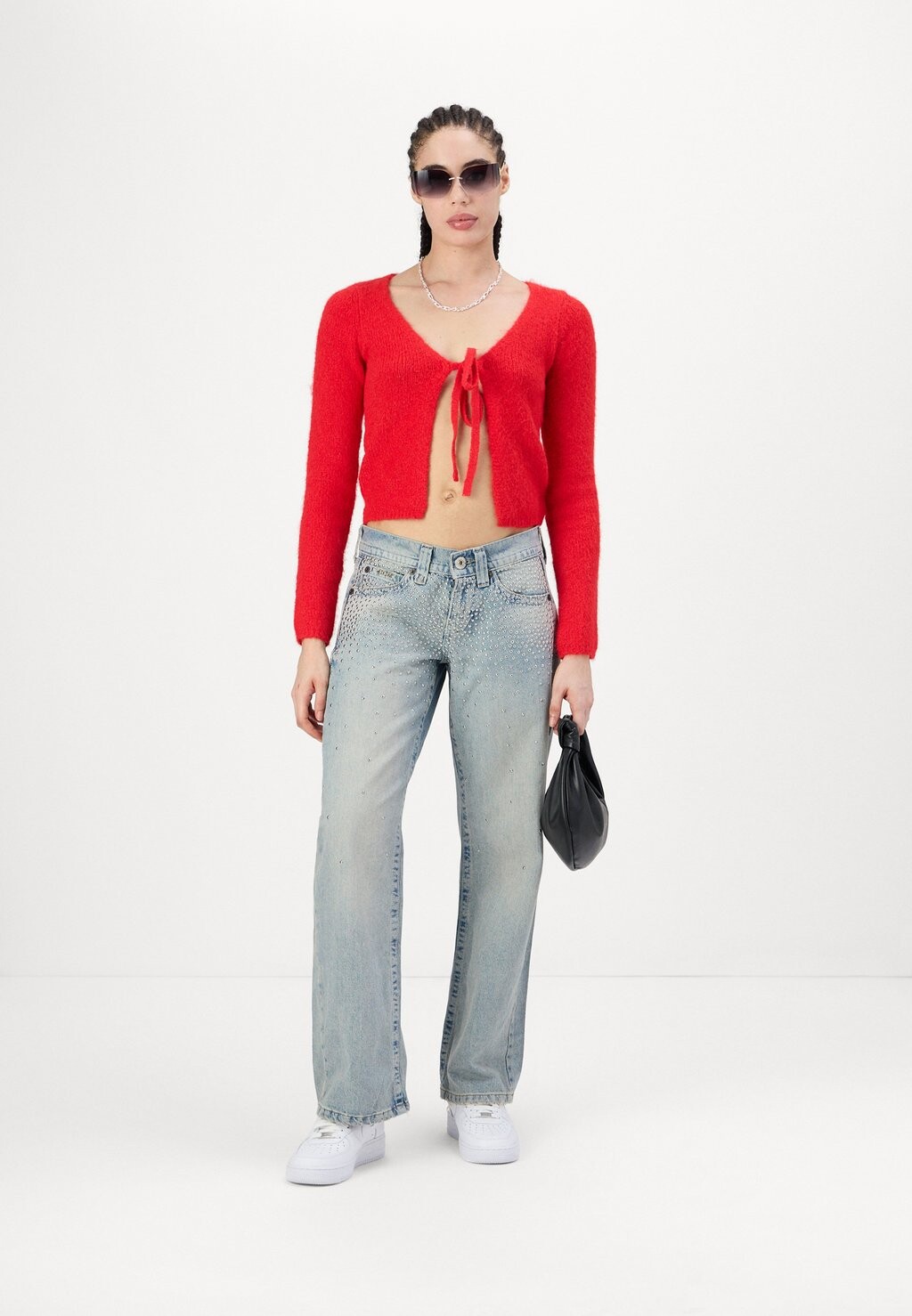 

Кардиган TIE FRONT CARDIGAN BDG Urban Outfitters, красный