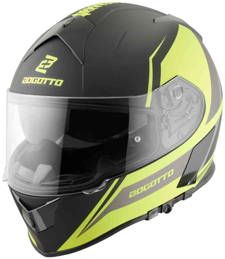 V126 Шлем G-Evo Bogotto, черный желтый