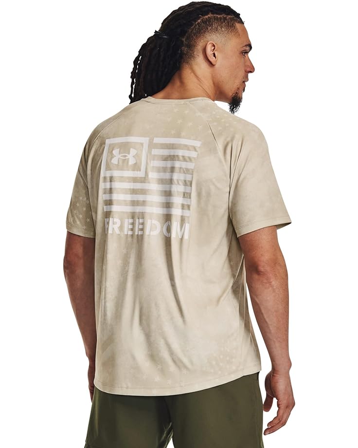 Футболка Under Armour Freedom Tech Short Sleeve Camo Tee, цвет Khaki Base/White Clay/White Clay pottery clay roller acrylic clay sculpey polymer clay rolling roller stick diy tools hollow rolling clay bar roll stick