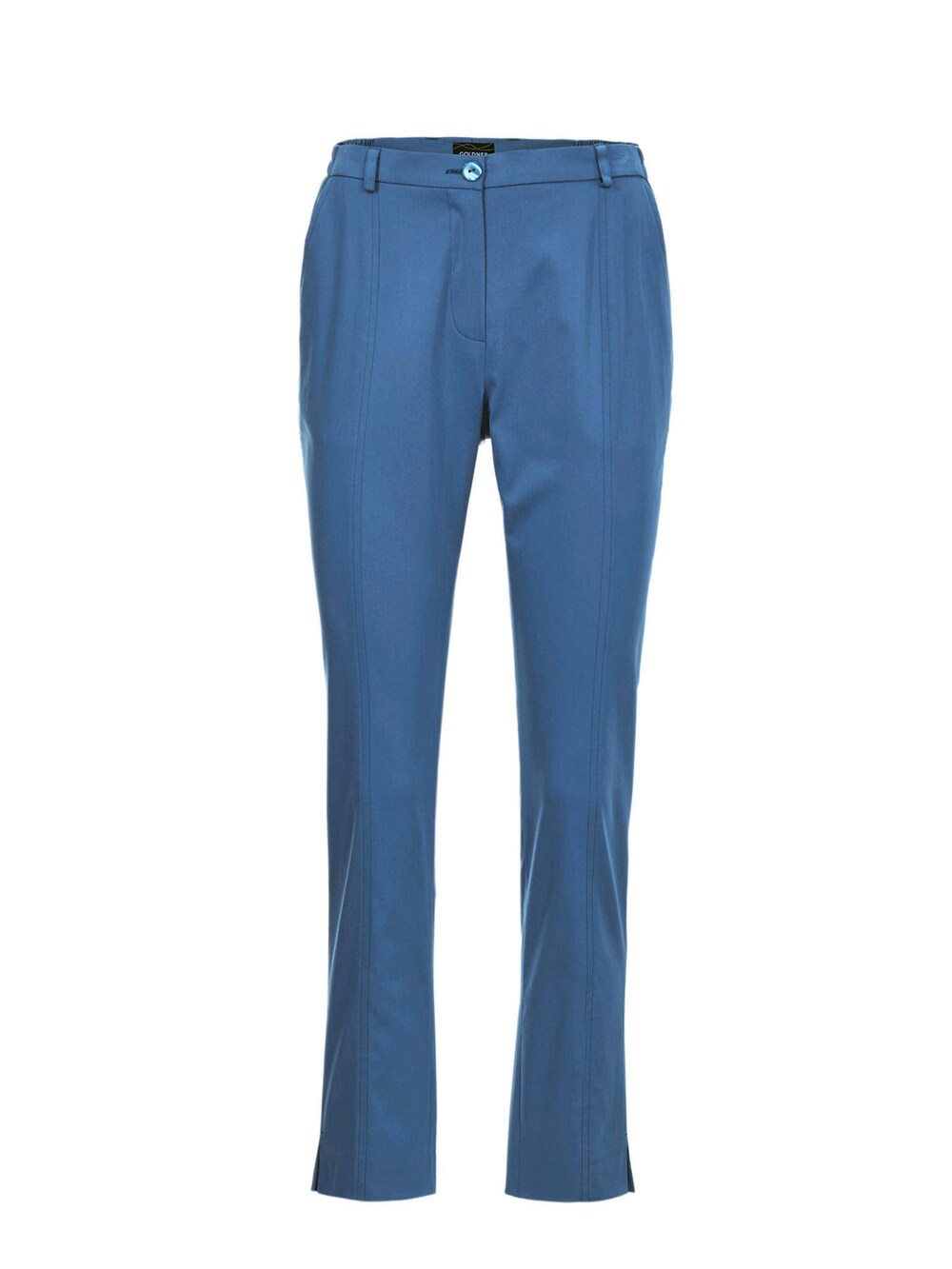 Обычные плиссированные брюки Goldner Anna, синий обычные брюки goldner морской синий