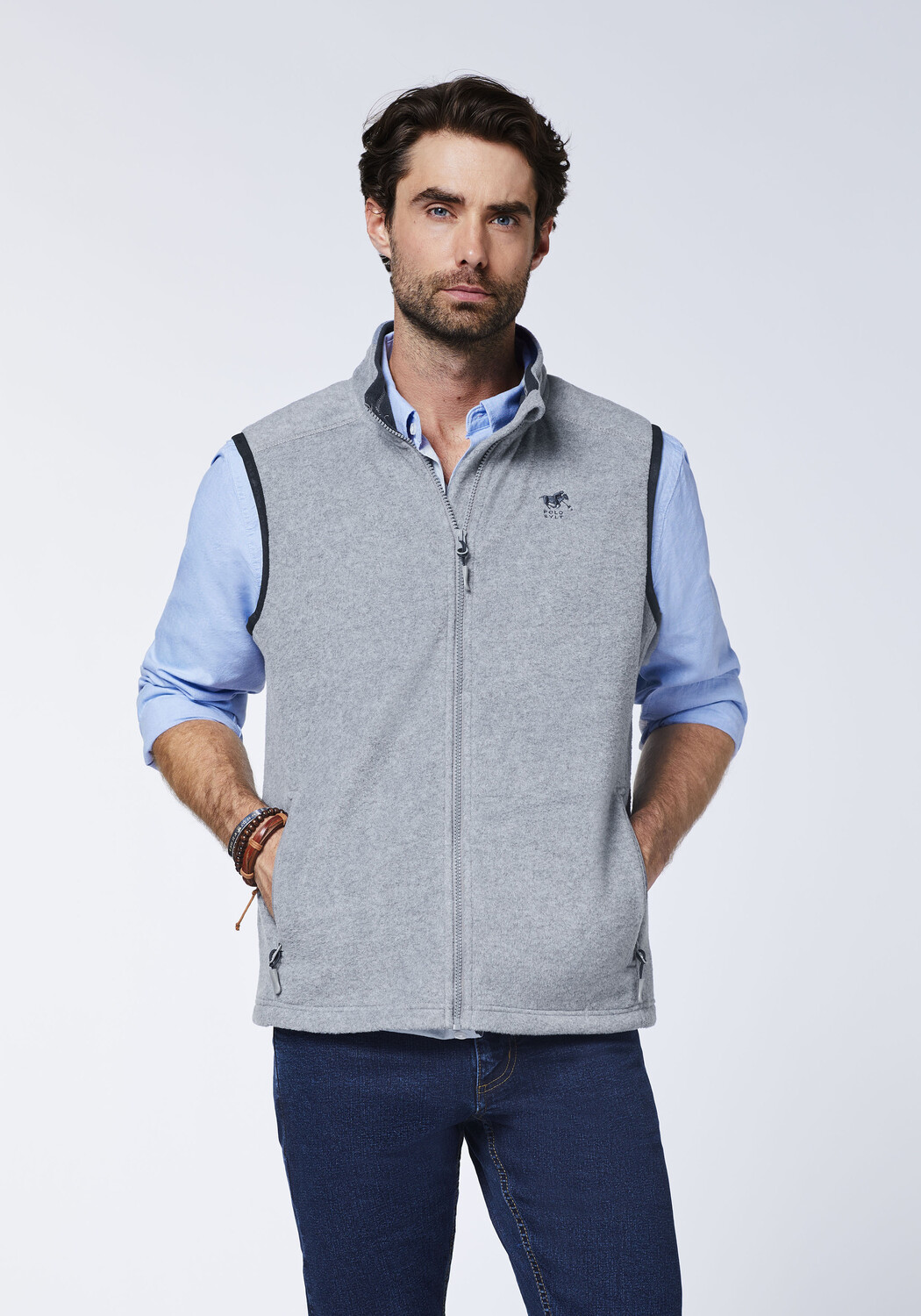 

Утепленный жилет Polo Sylt Fleece, серый