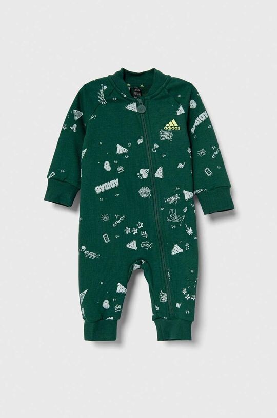 

Детский комбинезон adidas I BLUV Q3 ONESI, зеленый
