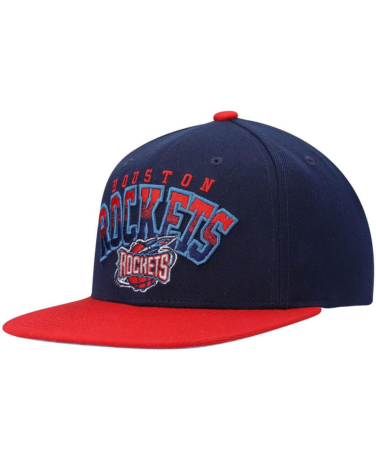 

Мужская темно-красная кепка Snapback Houston Rockets из твердой древесины с надписью с градиентом Mitchell & Ness