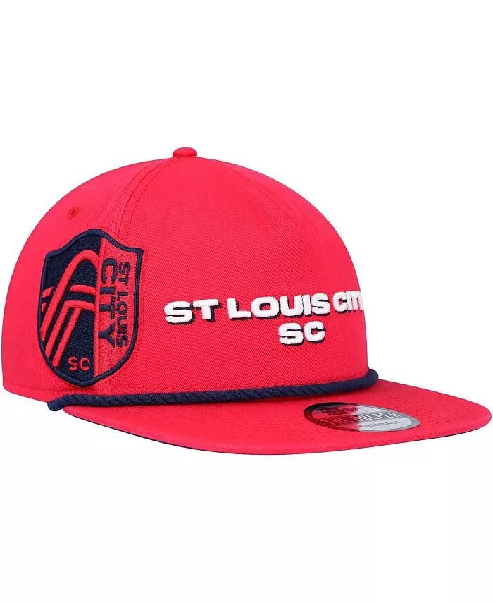 

Мужская красная кепка St. Louis City SC Heritage The Golfer Snapback New Era, красный