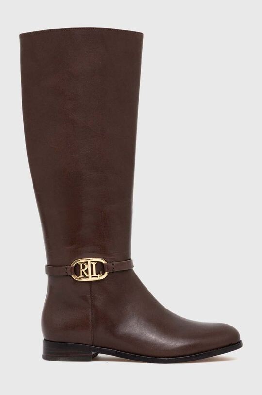 

Кожаные ботинки Bridgette Lauren Ralph Lauren, коричневый