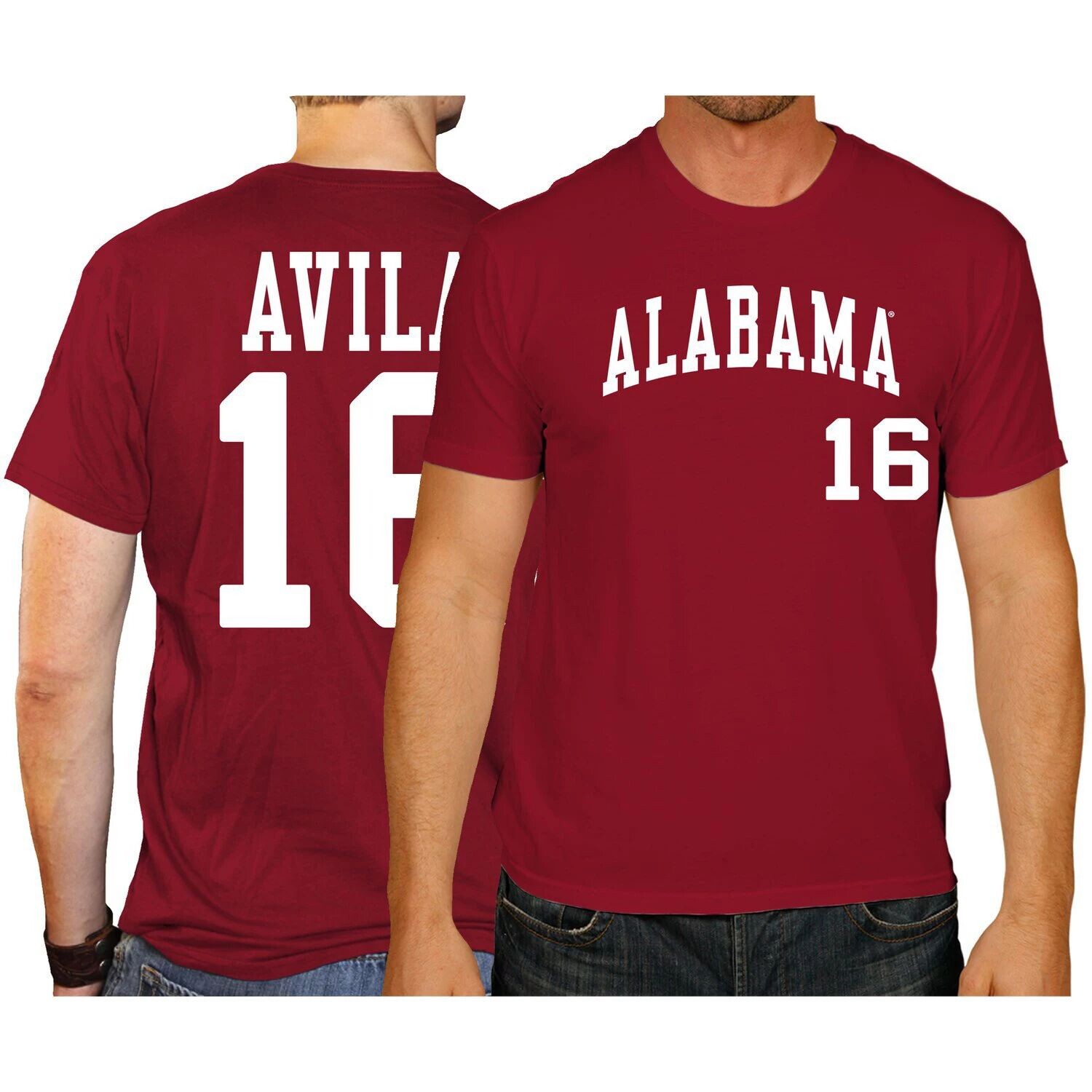 

Мужская оригинальная ретро-брендовая футболка Alex Avila Crimson Alabama Crimson Tide с бейсбольным именем и номером