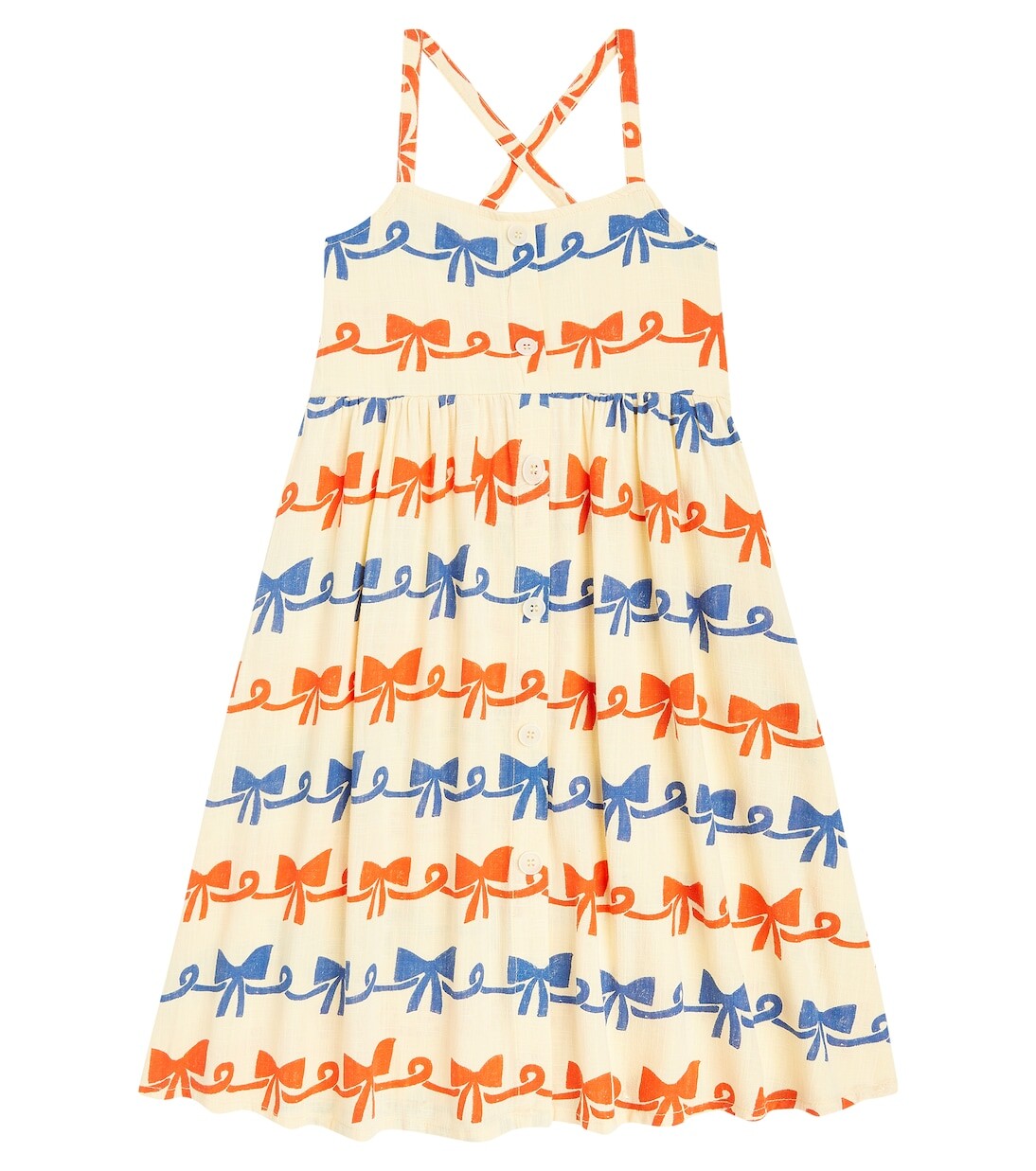 

Платье с оборками Ribbon Bow Bobo Choses, желтый