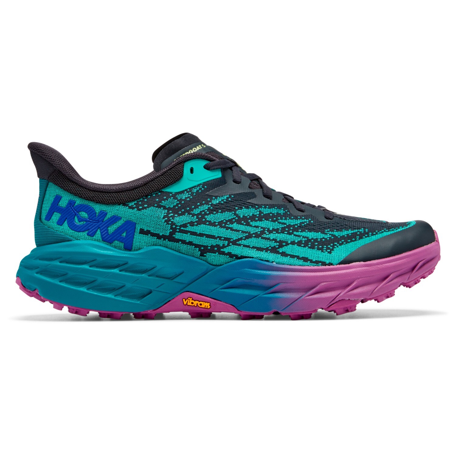 

Кроссовки для бега по пересеченной местности Hoka Speedgoat 5, цвет Blue Graphite/Kayaking
