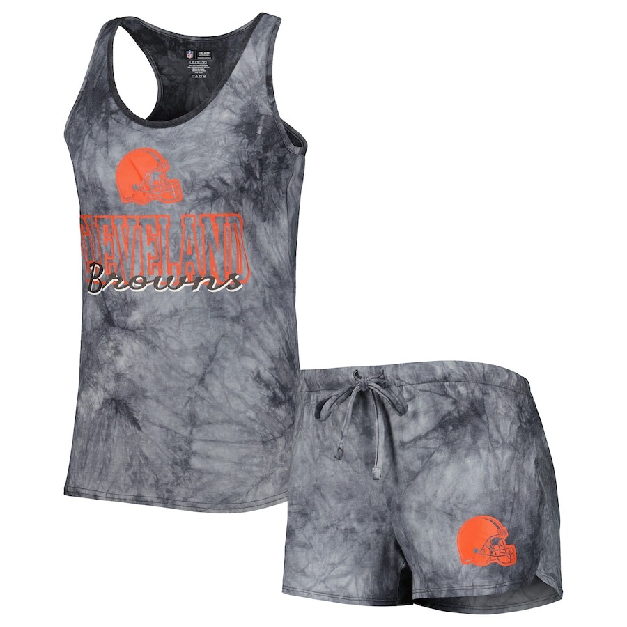 

Пижамный комплект Concepts Sport Cleveland Browns, угольный