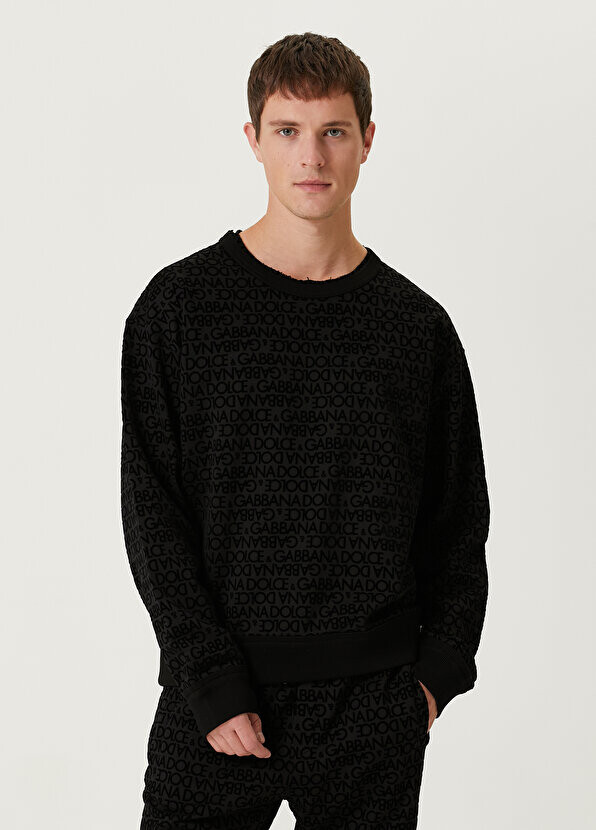

Черный свитшот с логотипом Dolce&Gabbana