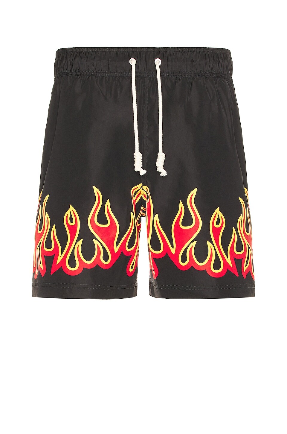 

Шорты Palm Angels Burningflames Swimshort, цвет Black & Red