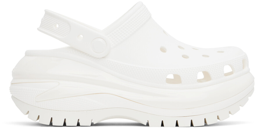

Белые сабо Crocs Mega Crush