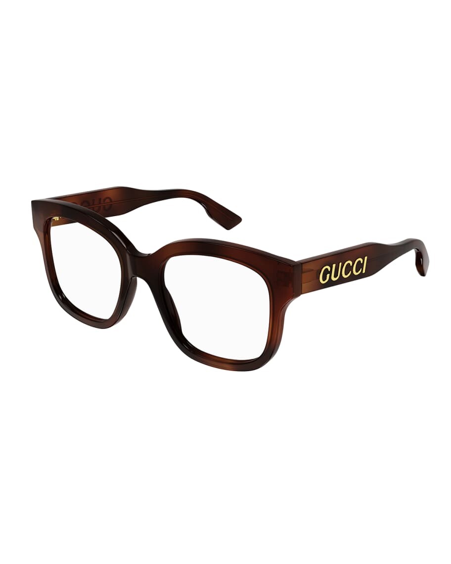 

Круглые ацетатные оптические очки Gucci