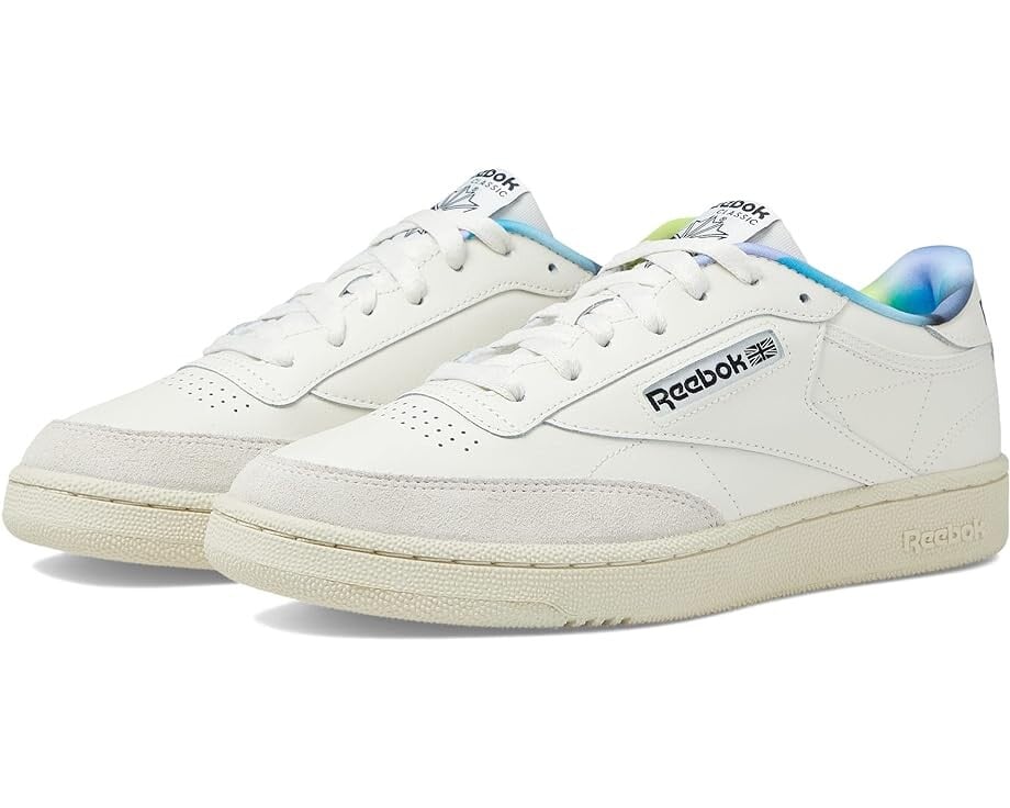 кроссовки reebok classic club c 85 classic burgundy chalk Кроссовки Reebok Club C 85, цвет Chalk/Semi Classic Teal