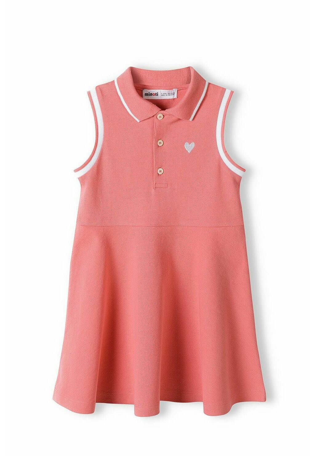 

Платье из джерси SLEEVELESS WITH EMBROIDERY MINOTI, цвет coral