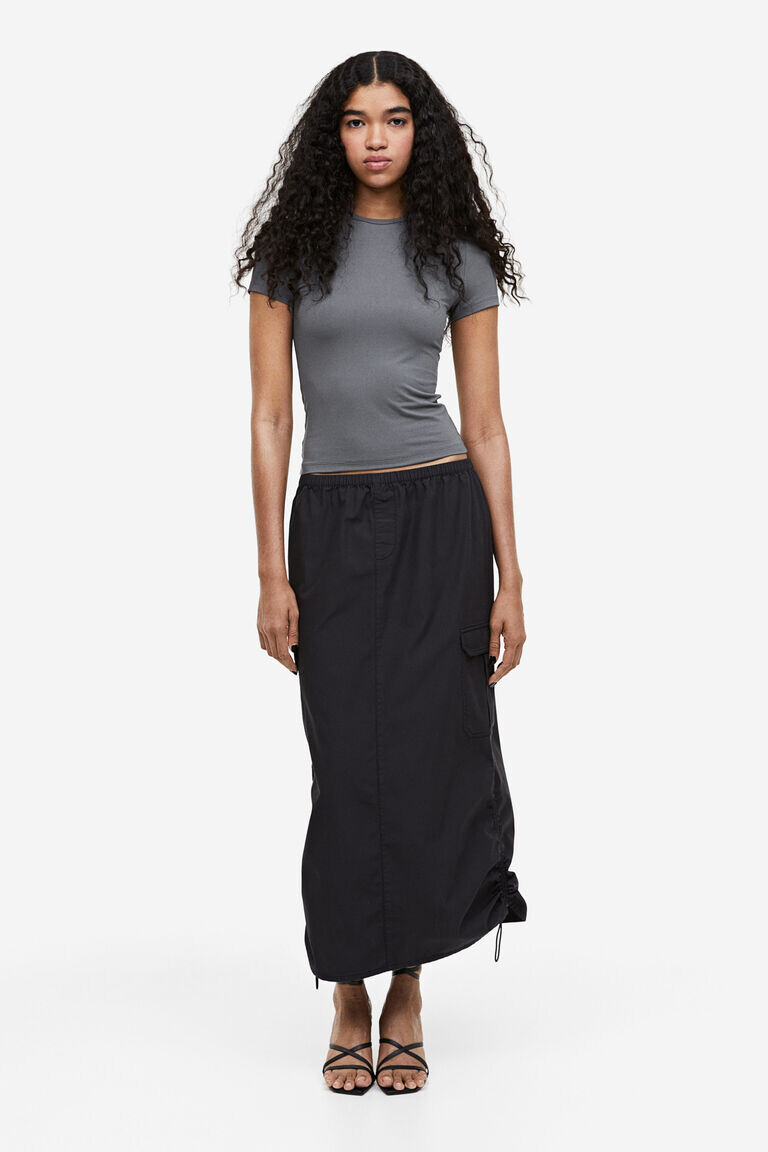 

Приталенная футболка H&M, серый