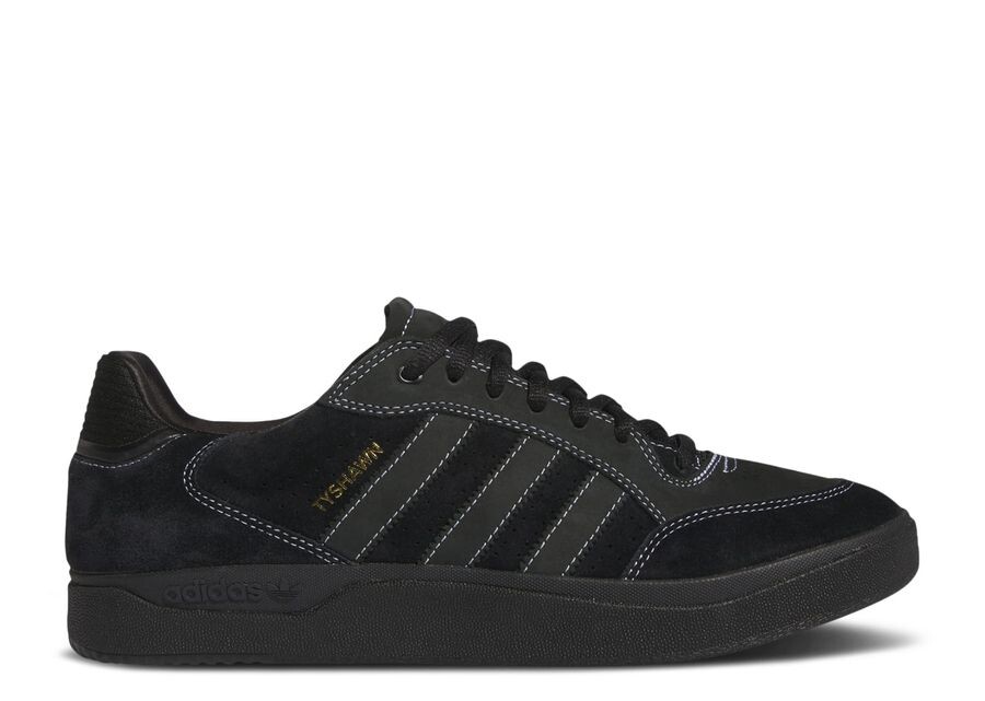 

Кроссовки adidas Tyshawn 'Black Gold Metallic', черный