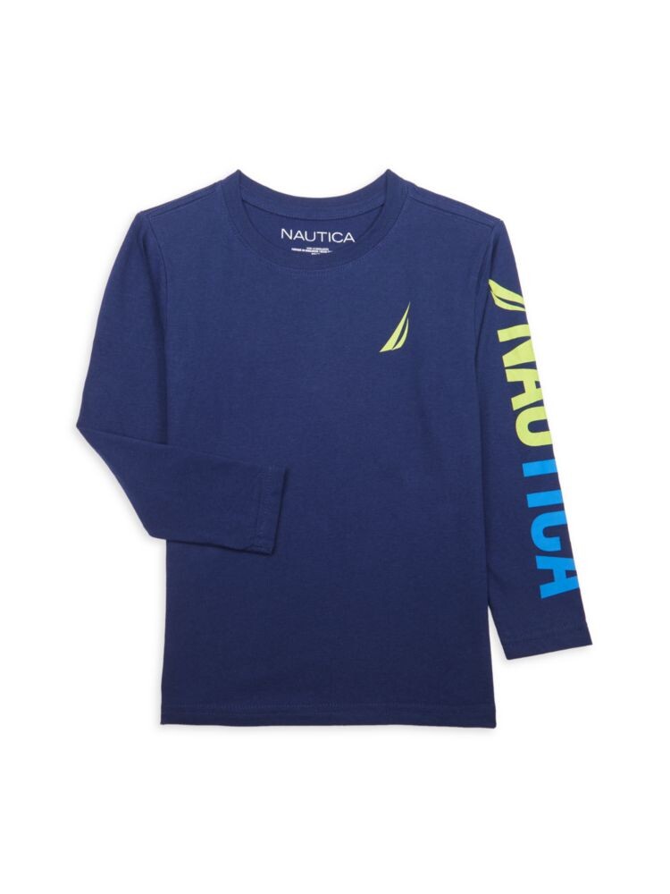 

Футболка с логотипом Little Boy's Nautica, темно-синий