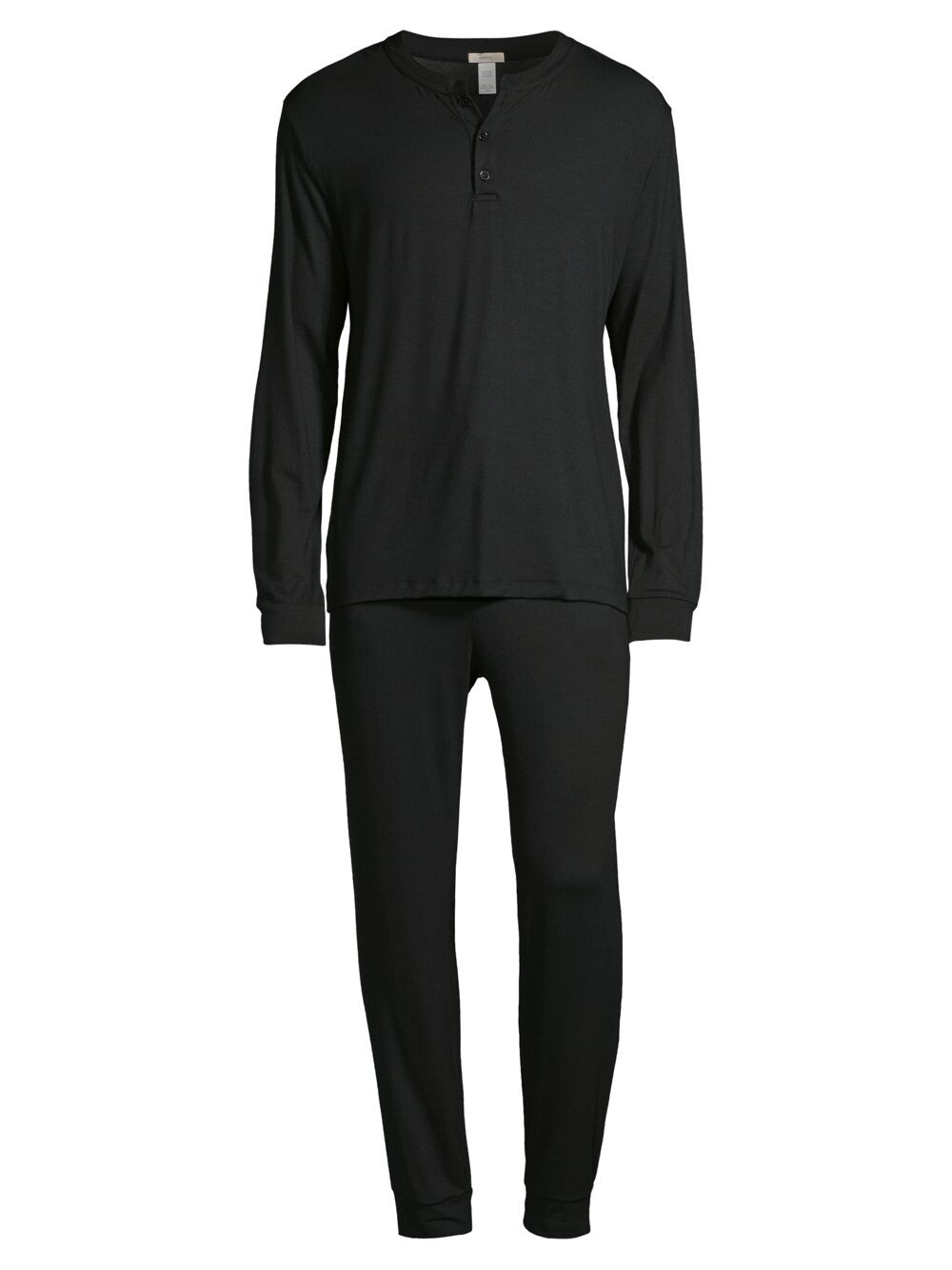 

Пижамный комплект Henley из 2 предметов Henry Eberjey, черный