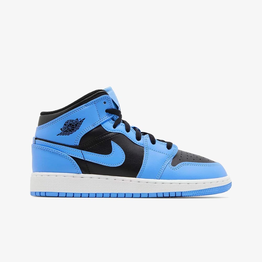 

Кроссовки 1 Mid 'University Blue & Black' (GS) Jordan, черный