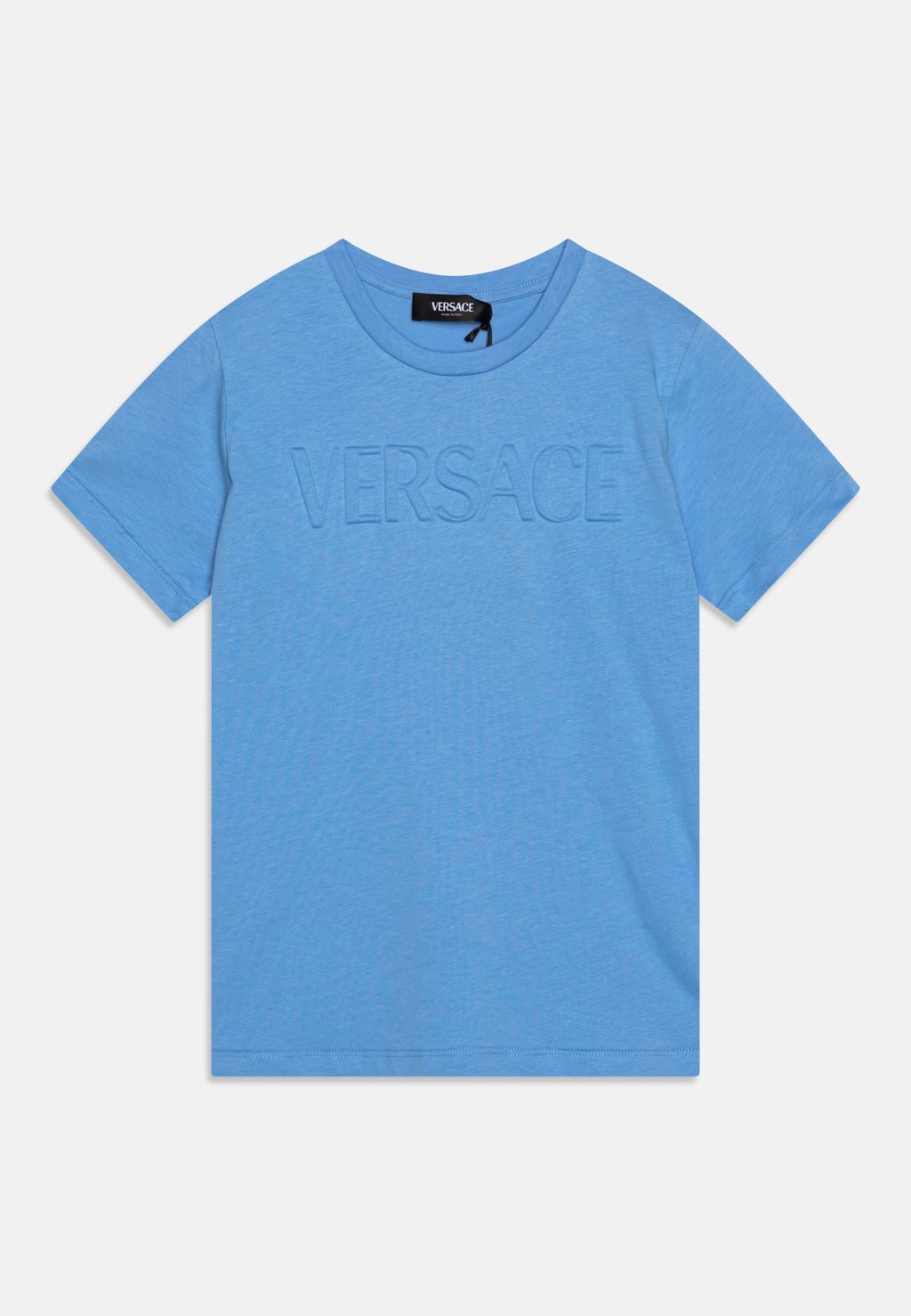 футболка с принтом тисненый логотип Versace, цвет ballet blue
