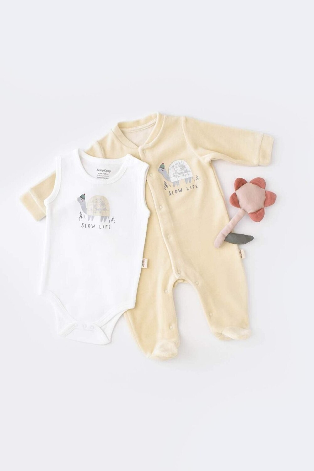 

Бархатный комбинезон и боди Turtle CSYK6019 BabyCosy Organic Wear