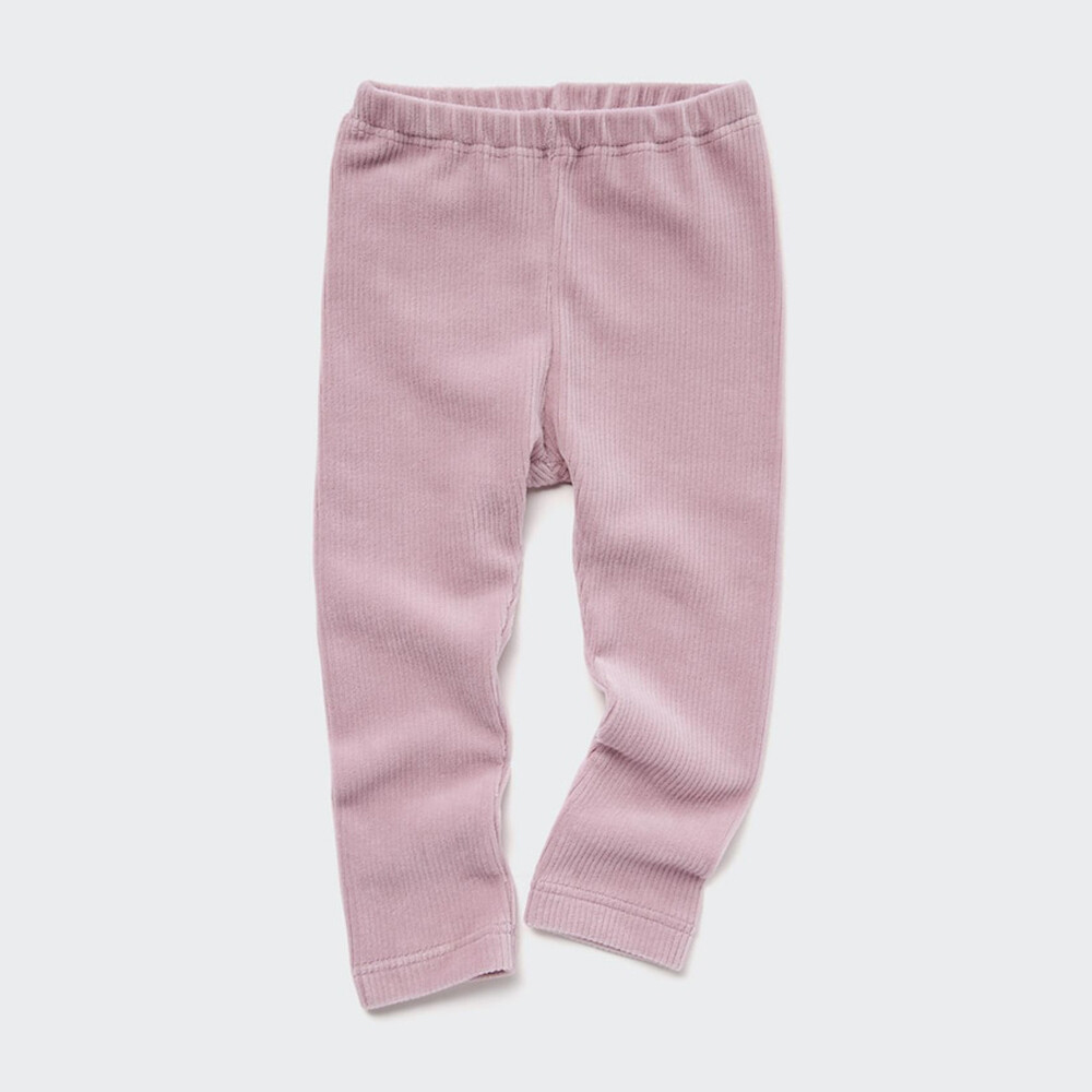 

Леггинсы Uniqlo Infant унисекс с имитацией вельвета, розовый