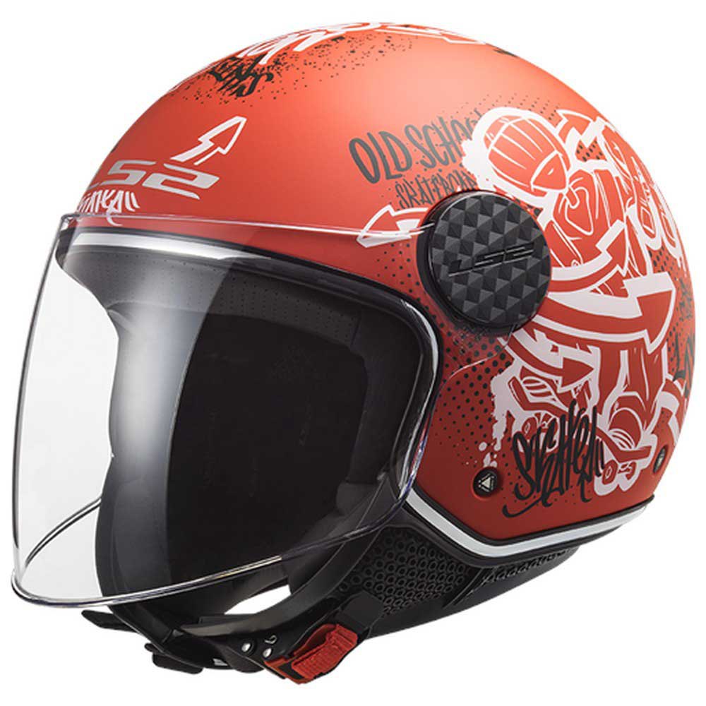 Открытый шлем LS2 OF558 Sphere Lux Skater, красный
