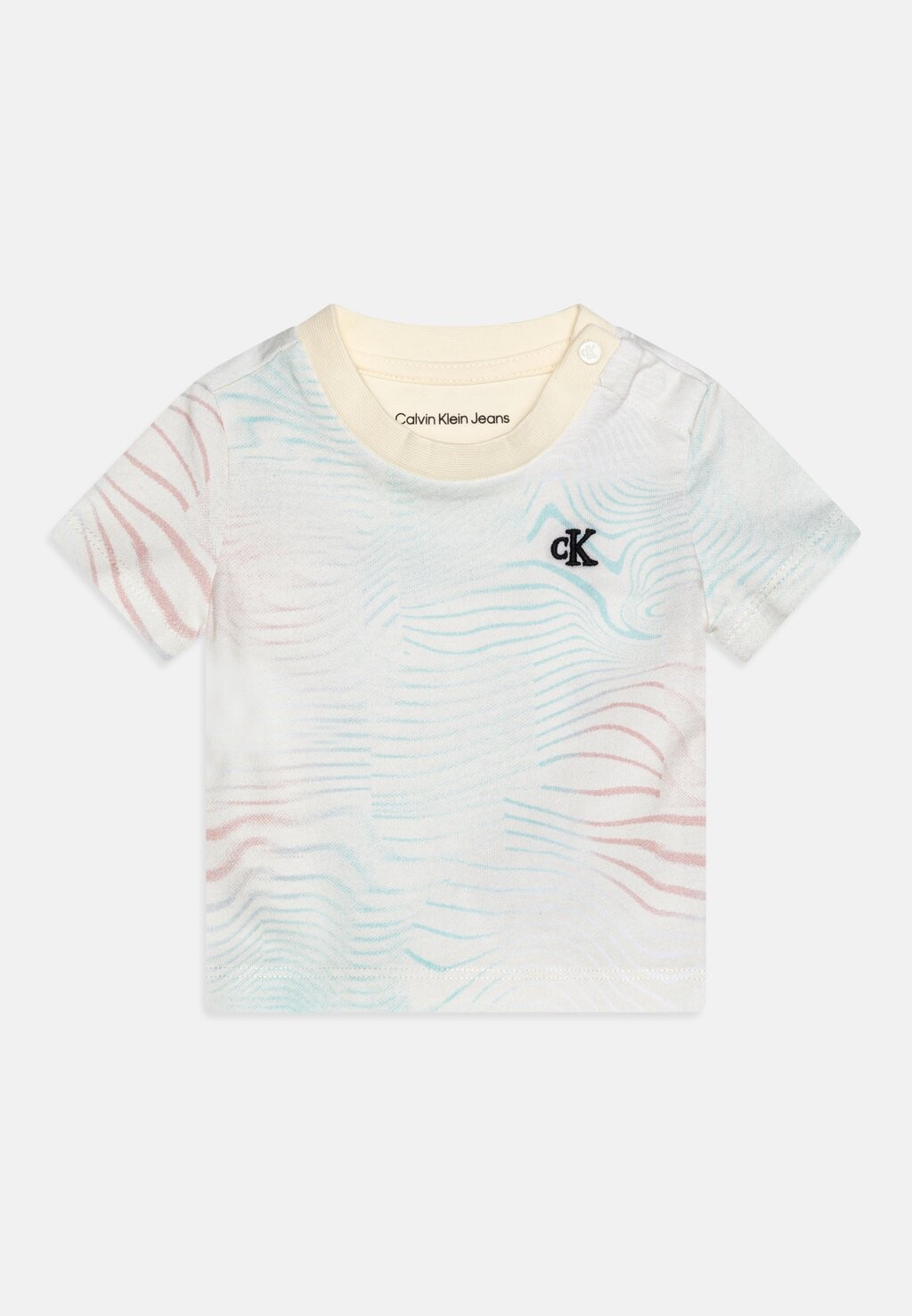 

Футболка с принтом BABY SUMMER WAVE UNISEX Calvin Klein Jeans, цвет beige