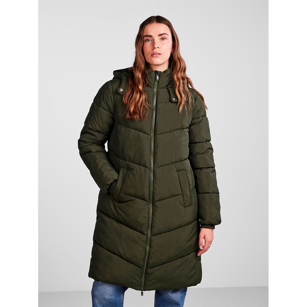 

Куртка Pieces Jamilla Long Puffer, зеленый