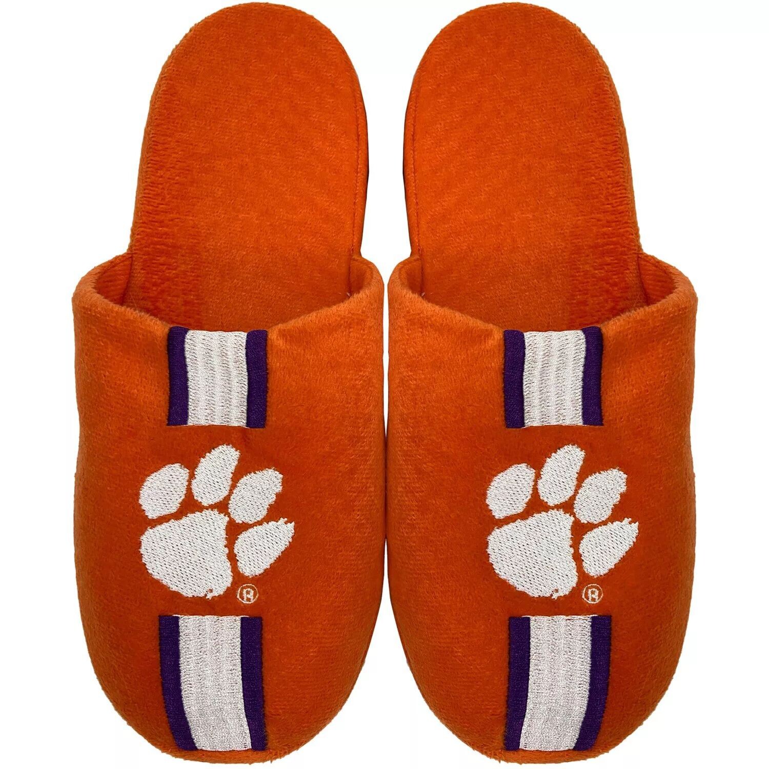 

Молодежные тапочки в полоску FOCO Clemson Tigers Team Unbranded