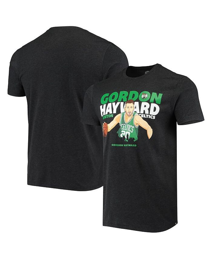 

Мужская черная футболка с рисунком Gordon Hayward Heathered Boston Celtics Player '47 Brand, черный