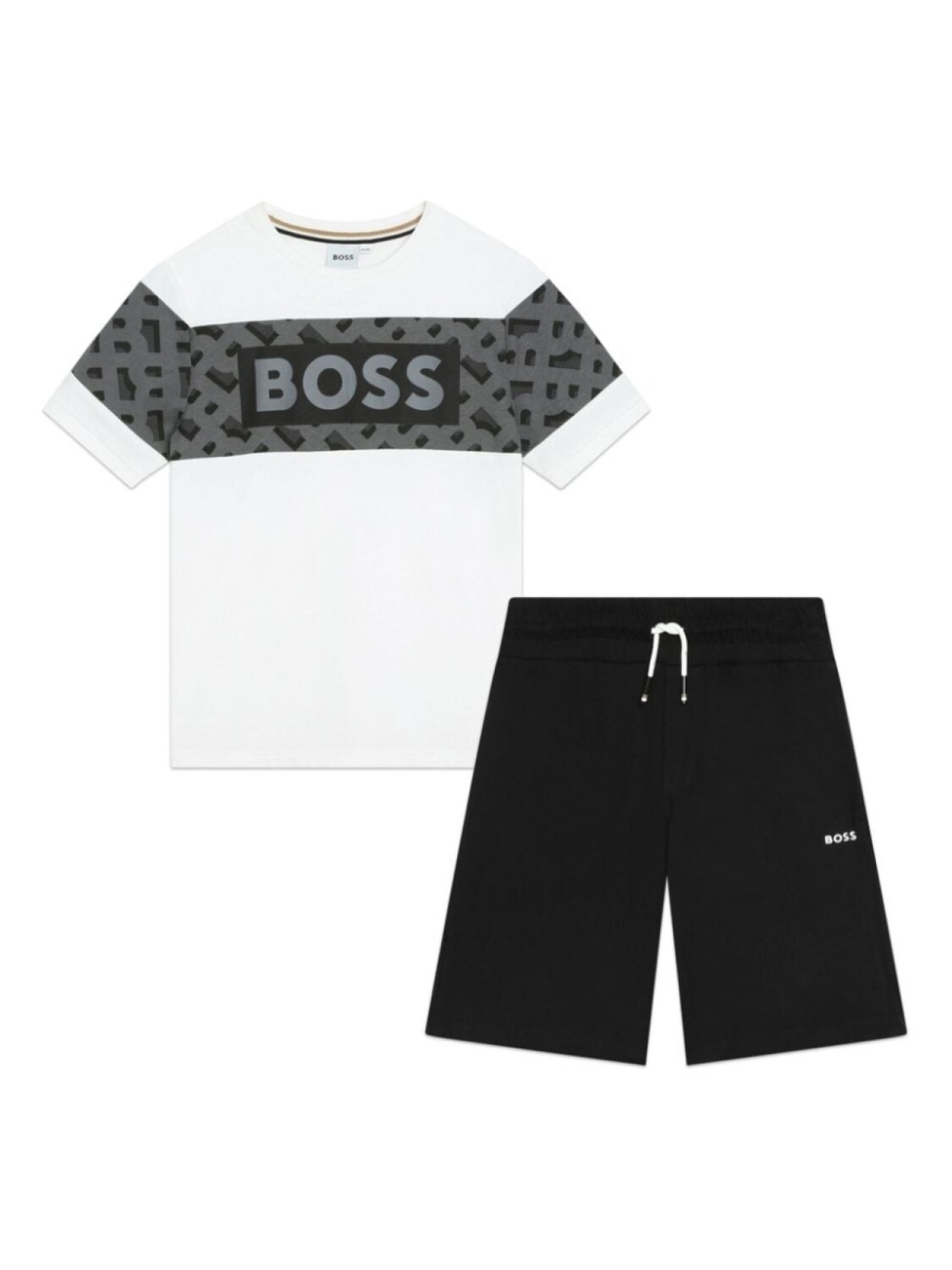 

BOSS Kidswear спортивный костюм с логотипом, белый