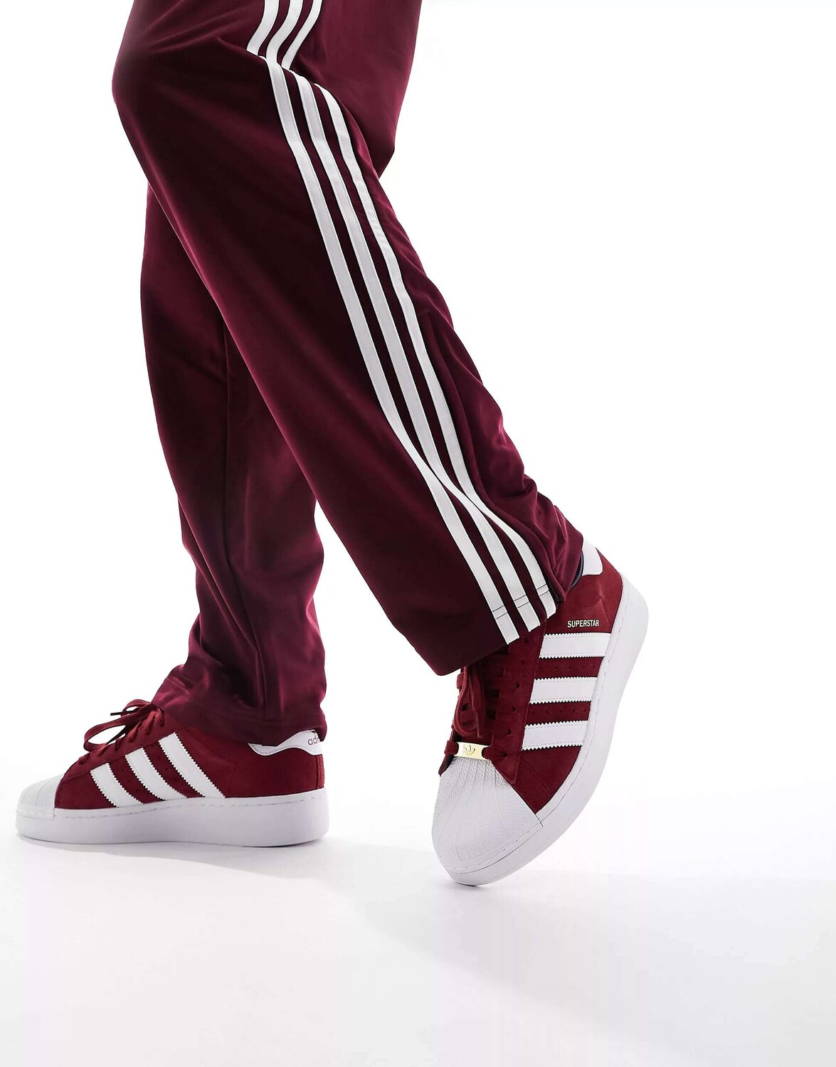 

Бордовые кроссовки adidas Originals Superstar XLG, Красный