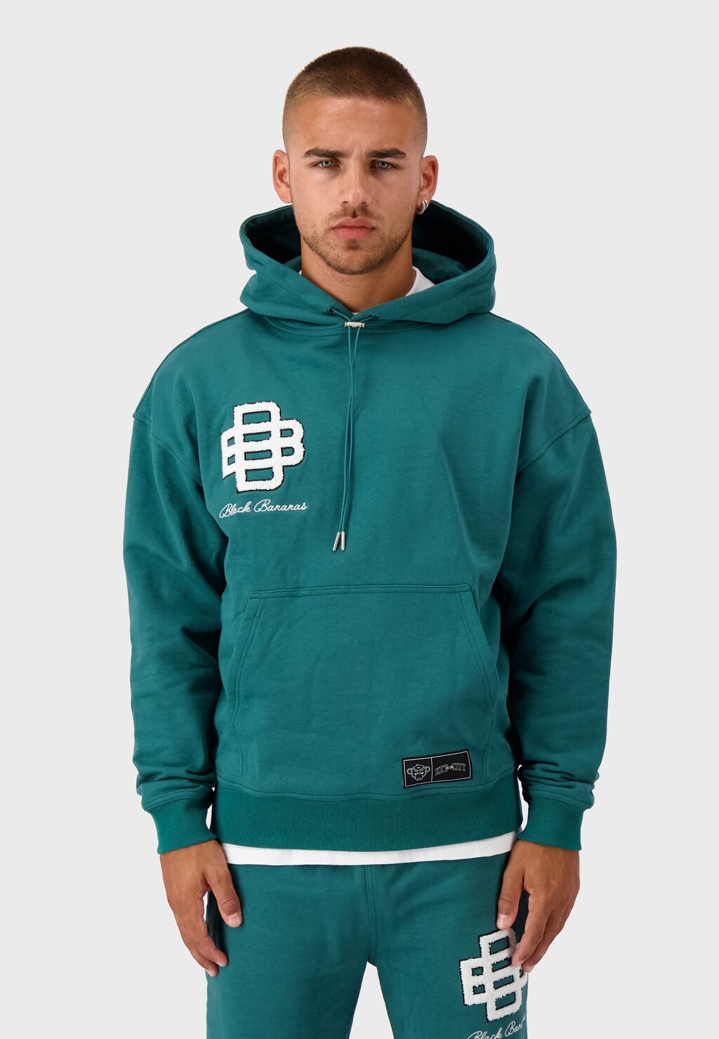 

Толстовка с капюшоном Hooded Mono Black Bananas, зеленый