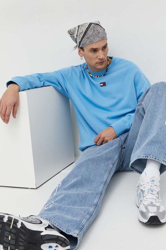 

Хлопковая толстовка Tommy Jeans, синий