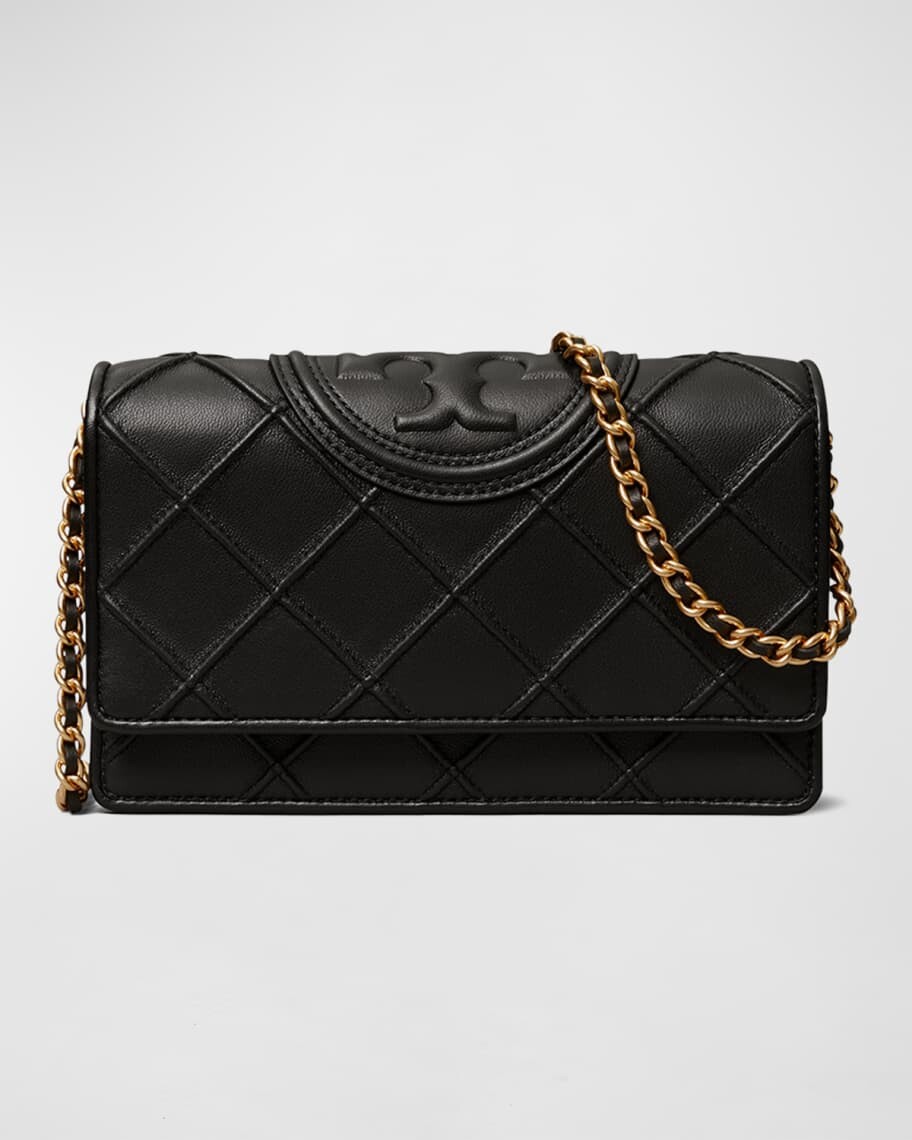 

Плетеная сумка через плечо с цепочкой Fleming Tory Burch