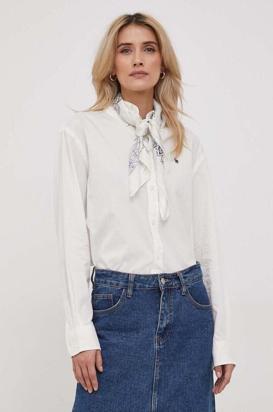 

Хлопчатобумажную рубашку Polo Ralph Lauren, бежевый