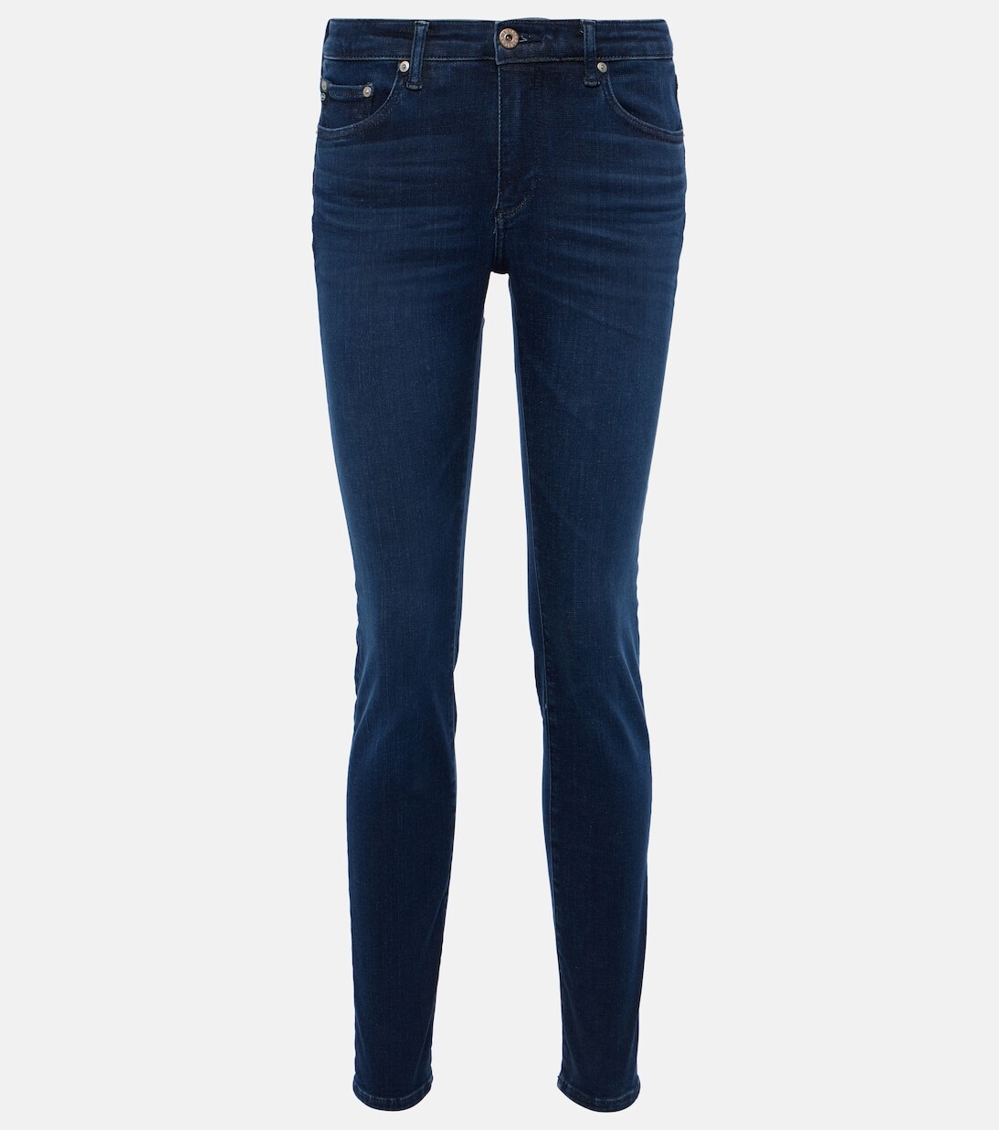 

Джинсы скинни Prima с завышенной талией Ag Jeans, синий