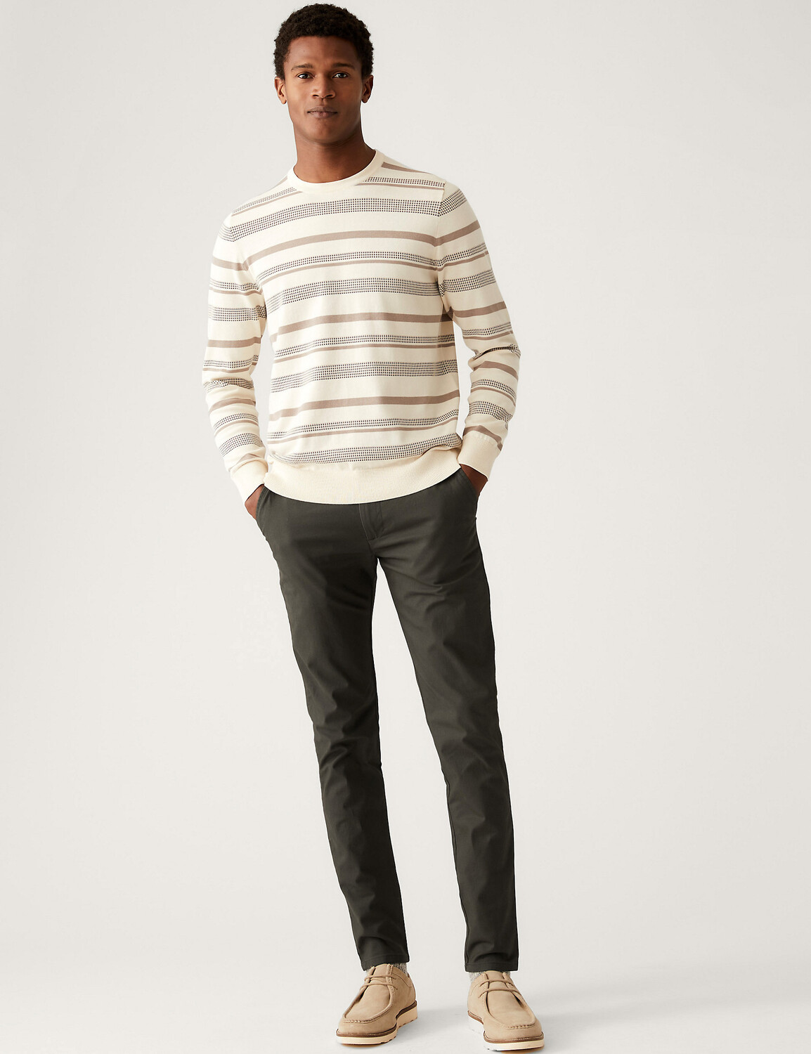 

Узкие эластичные брюки чинос скинни Marks & Spencer