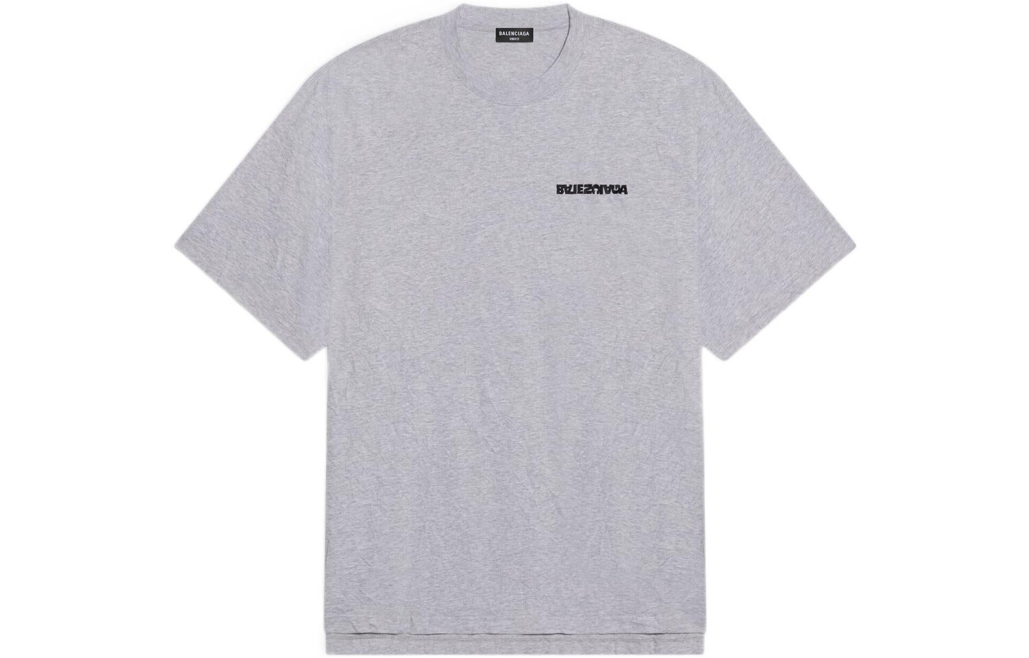 

Футболка Balenciaga Turn с разрезом, серый