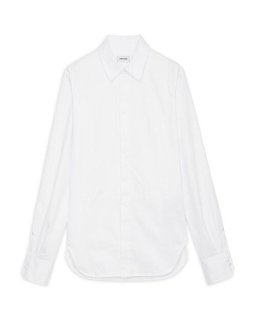 

Хлопковая рубашка Thebe Zadig & Voltaire, цвет White