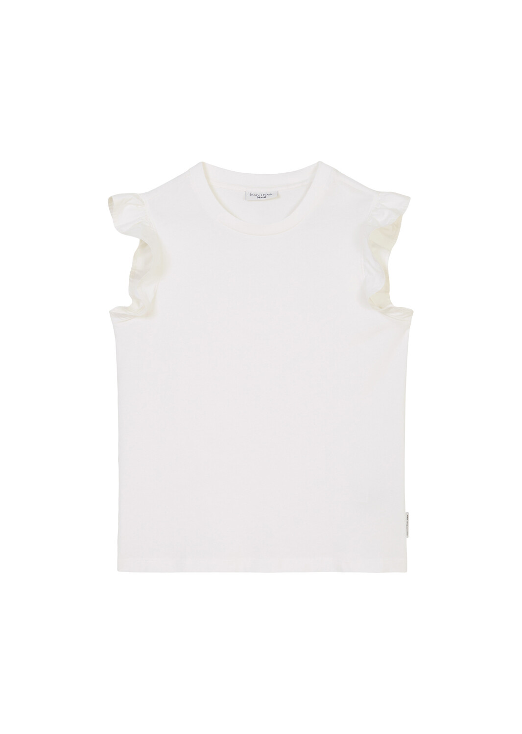 

Топ Marc O'Polo Volant T Shirt loose, цвет egg white