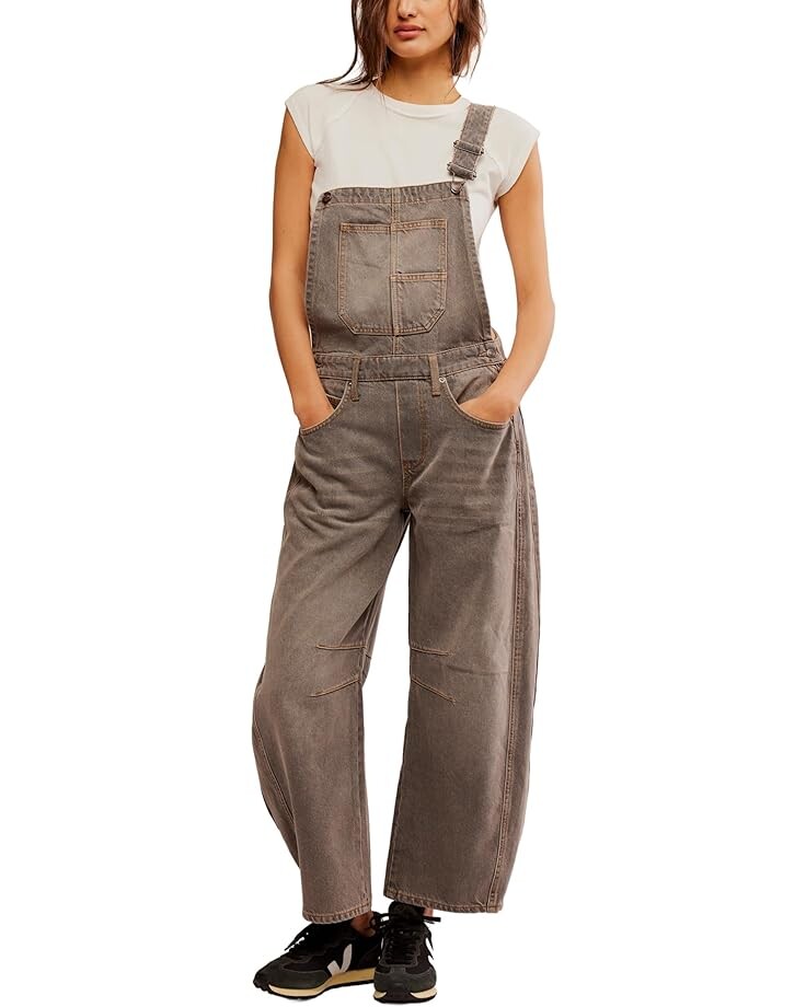 

Брюки Free People Good Luck Overall, цвет Archive Grey