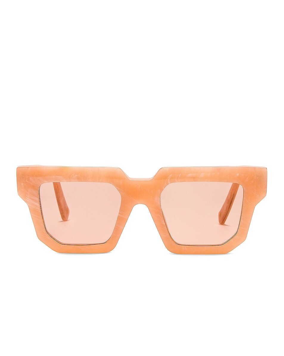 

Солнцезащитные очки Gia Borghini X RHW Sunnies, цвет Peach Marble