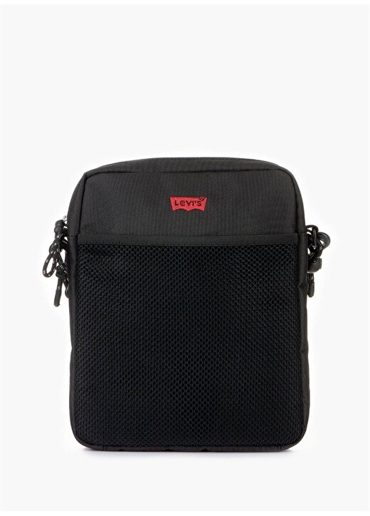 

Черный мужской рюкзак через плечо с двумя ремнями Levis