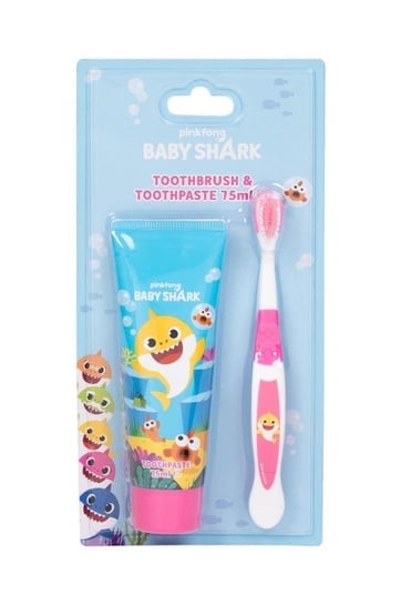 

Пинкфонг, Baby Shark, набор: зубная щетка + зубная паста, 2 шт., PINKFONG