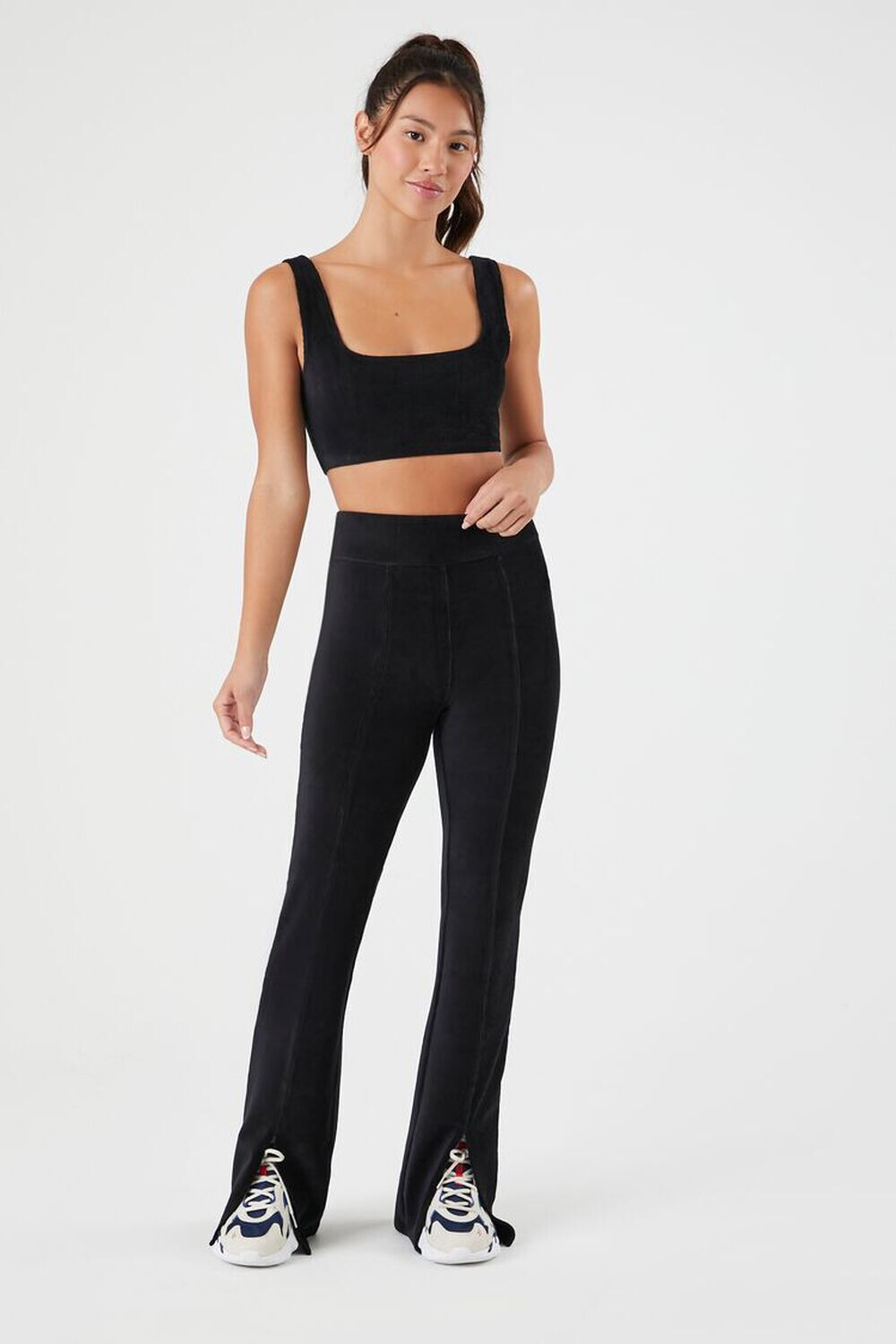 

Активные вельветовые леггинсы Forever 21, черный