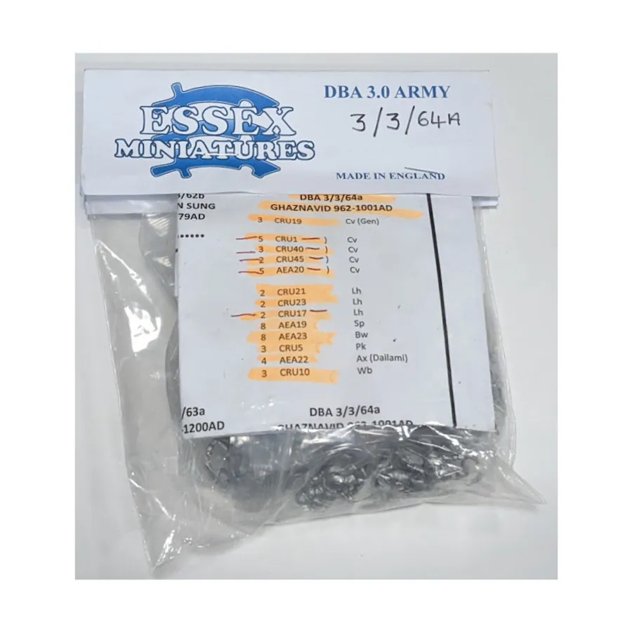 

Газневид 962-1001 гг. н.э., De Bellis Antiquitatis Version 3 Miniatures - Book 3 Armies (15mm)