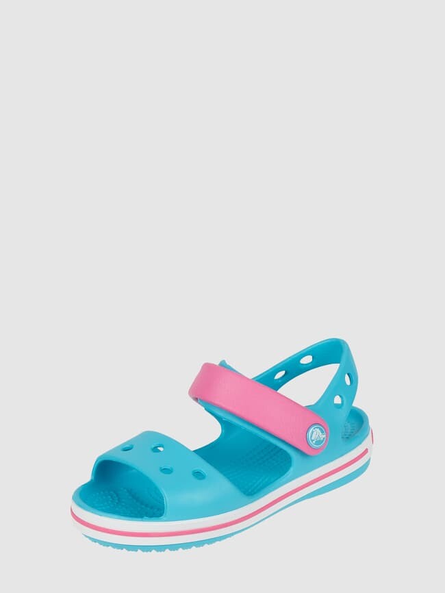 

Сандалии на липучке Crocs, светло-бирюзовый